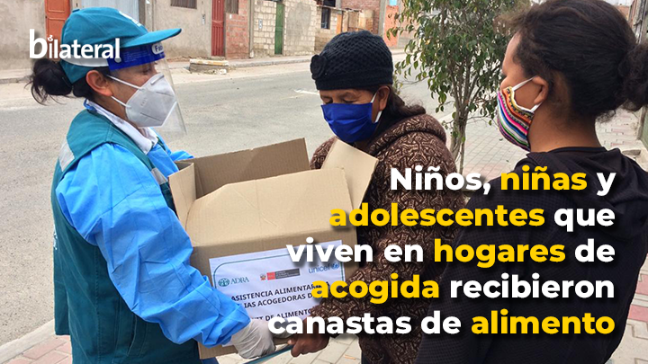  148 Niñas, niños y adolescentes que durante la pandemia quedaron en acogimiento familiar reciben canastas de alimentos para su cuidado nutricional