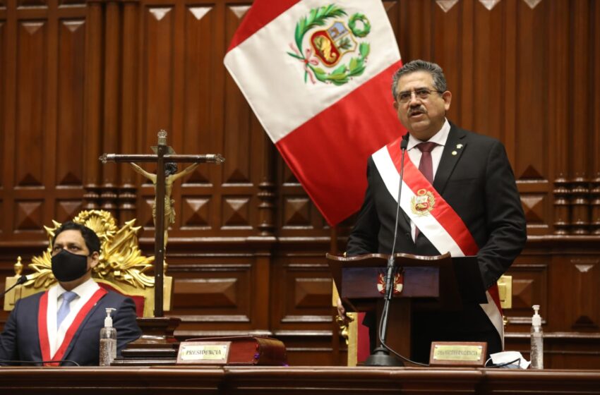  ¿Cuántos países han reconocido a Manuel Merino de Lama como nuevo presidente del Perú?
