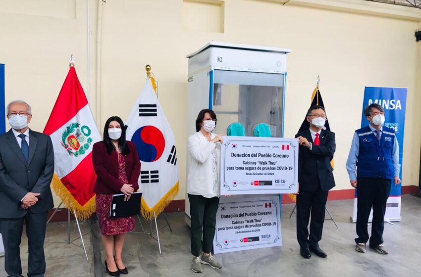  Corea del Sur realiza donación de Cabina Walk Thru a MINSA para contribuir en la respuesta a la emergencia de la COVID-19